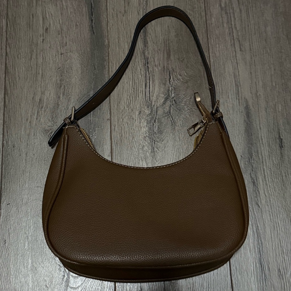 Crescent Brown Shoulder Bag
